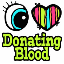 Bright Eye Heart I Love Donating Blood Photo Sculptures