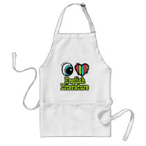 Bright Eye Heart I Love English Literature Apron