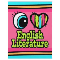Bright Eye Heart I Love English Literature Personalized Flyer