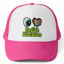 Bright Eye Heart I Love English Literature Hat