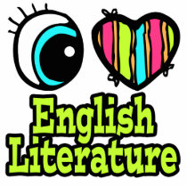 Bright Eye Heart I Love English Literature Cut Out