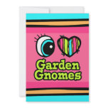Bright Eye Heart I Love Garden Gnomes invitations