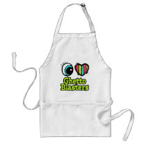 Bright Eye Heart I Love Ghetto Blasters Aprons