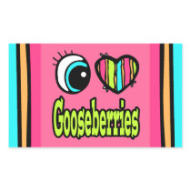 Bright Eye Heart I Love Gooseberries Stickers