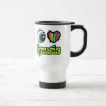 Bright Eye Heart I Love Gymnastics Coffee Mugs