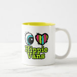 Bright Eye Heart I Love Hippie Vans Coffee Mugs