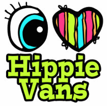 Bright Eye Heart I Love Hippie Vans Photo Cutouts