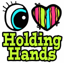 Bright Eye Heart I Love Holding Hands Photo Cut Outs
