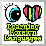 Bright Eye Heart I Love Learning Foreign Languages Print