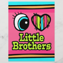 Bright Eye Heart I Love Little Brothers Personalized Flyer