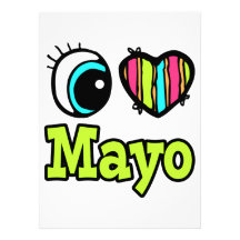 Bright Eye Heart I Love Mayo Custom Announcement