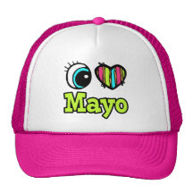 Bright Eye Heart I Love Mayo Hat