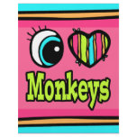Bright Eye Heart I Love Monkeys flyers