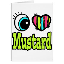Bright Eye Heart I Love Mustard Cards