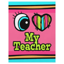 Bright Eye Heart I Love My Teacher Personalized Flyer