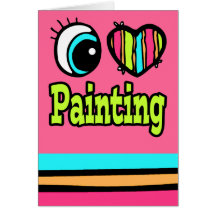 Bright Eye Heart I Love Painting Cards