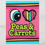 Bright Eye Heart I Love Peas and Carrots Custom Flyer