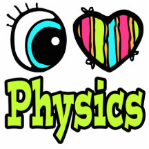 Bright Eye Heart I Love Physics Photo Cut Out