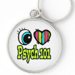 Bright Eye Heart I Love Psych 101 keychains
