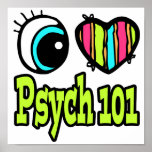 Bright Eye Heart I Love Psych 101 posters