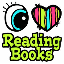 Bright Eye Heart I Love Reading Books Acrylic Cut Outs