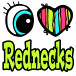 Bright Eye Heart I Love Rednecks photo sculptures