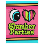 Bright Eye Heart I Love Slumber Parties flyers