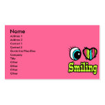 Bright Eye Heart I Love Smiling Business Cards