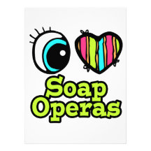 Bright Eye Heart I Love Soap Operas Personalized Invites