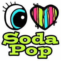 Bright Eye Heart I Love Soda Pop Photo Cutout