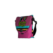 Bright Eye Heart I Love Stink Bugs Courier Bags