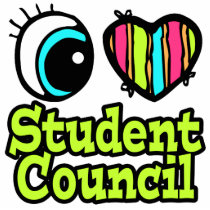 Bright Eye Heart I Love Student Council Photo Sculpture