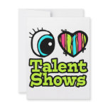 Bright Eye Heart I Love Talent Shows invitations
