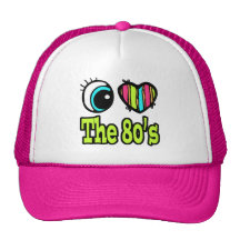 Bright Eye Heart I Love the 80s Mesh Hat