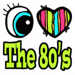 Bright Eye Heart I Love the 80s photo sculptures