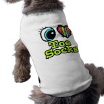 Bright Eye Heart I Love Toe Socks pet clothing