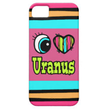 Bright Eye Heart I Love Uranus iPhone 5 Cover