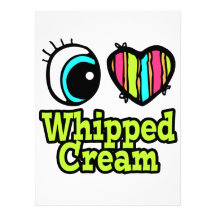 Bright Eye Heart I Love Whipped Cream Invites