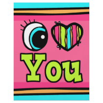 Bright Eye Heart I Love You Personalised Flyer