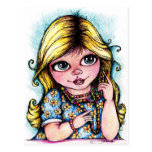 Bright Eyes and Beautiful Beads Postcard