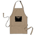 Bright Eyes Heart aprons