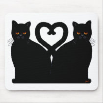 Bright Eyes Heart Mouse Mats