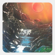 Bright Falls Square Sticker