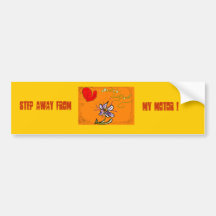 Bright Floral Bumper Stickers