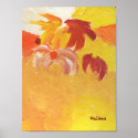 BRIGHT FLOWERS art print Halima