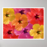 Bright flowers posters