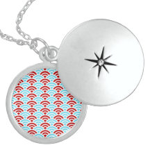 Bright Fun Teal Turquoise Red Arch Rainbows Gifts Custom Necklace