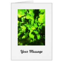 Bright Green Abstract. Greeting Card