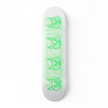 Bright Green Cat. Skate Board