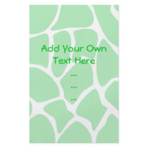 Bright Green Giraffe Print Pattern. Full Colour Flyer